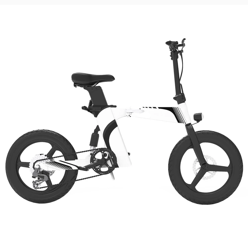 Z7 Electric Bike 250W Brushless Motor 36V 8Ah Battery 20'' Tire, 25km/h Max Speed, 30-40km Range, 120kg Load - White