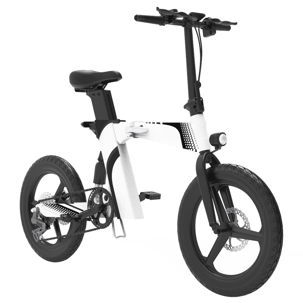 Z7 Electric Bike 250W Brushless Motor 36V 8Ah Battery 20'' Tire, 25km/h Max Speed, 30-40km Range, 120kg Load - White - Image 3