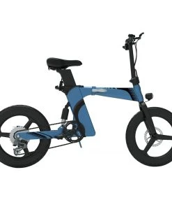 Z7 Electric Bike For Commuting 20 Inch Tires 350W Motor 32km/h Max Speed, Dual 36V 8Ah Batteries, Disc Brakes, 120kg Load - Blue