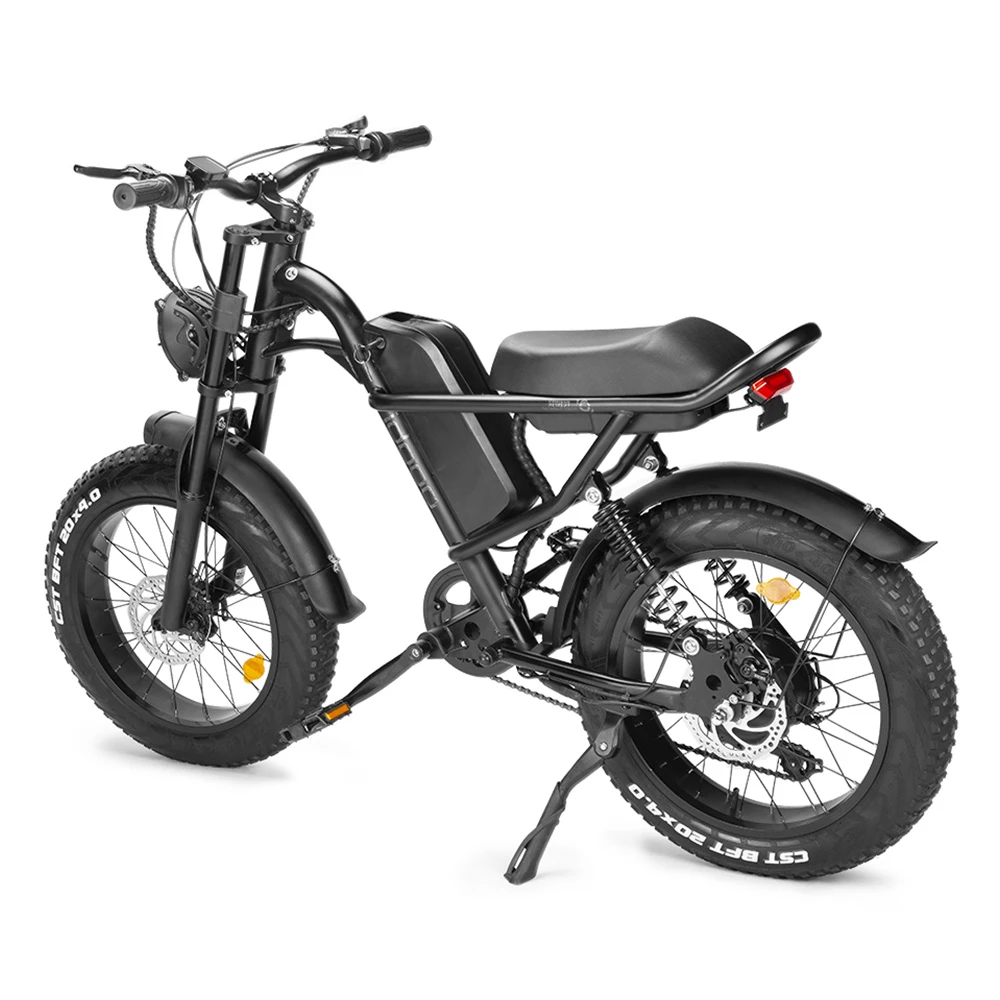 Z8 Electric Bike 20*4.0 Inch Fat Tire 48V 500W Motor 15Ah Battery 45km/h Max Speed 7-Speed Shimano Derailleur Front & Rear Mechanical Disc Brake - Image 4