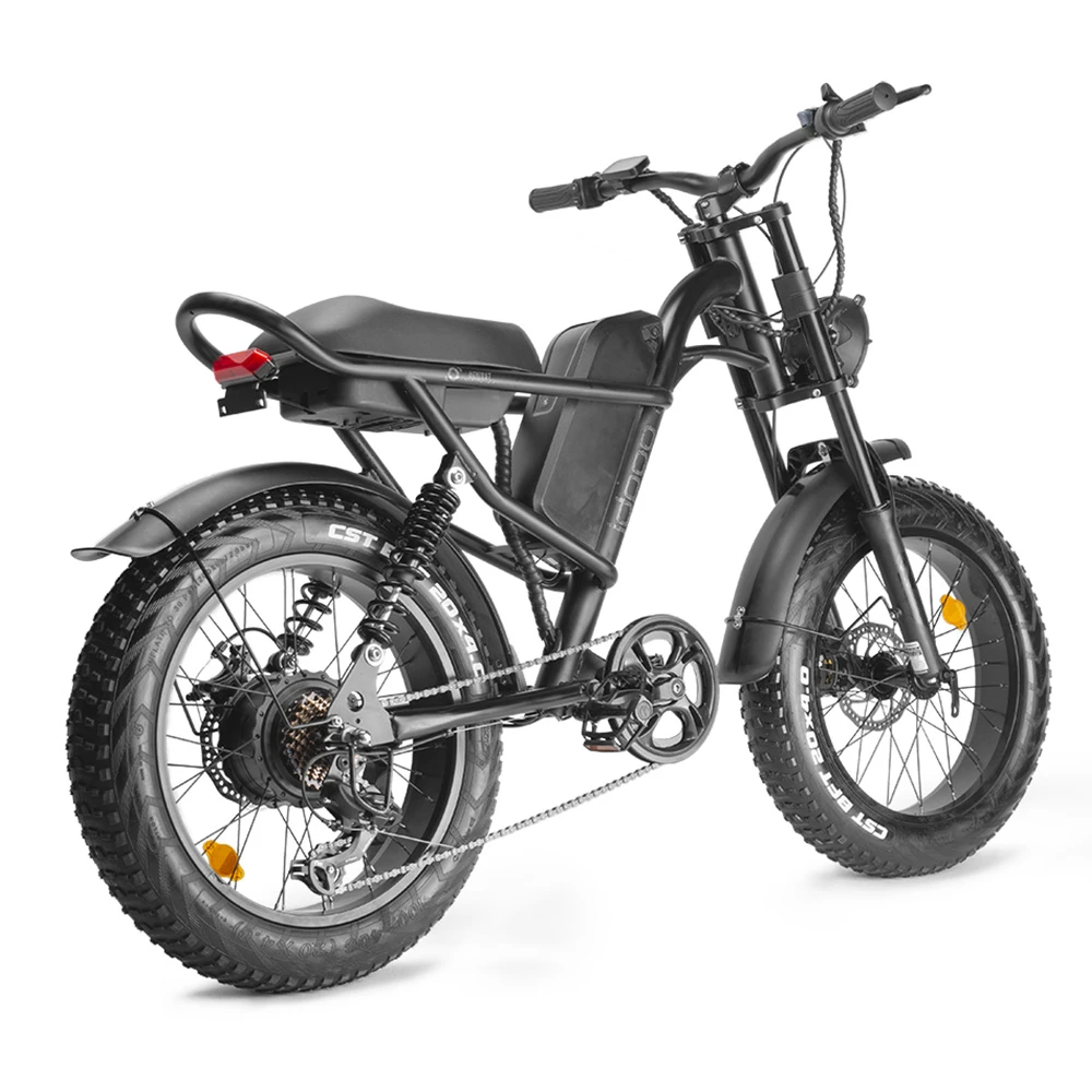 Z8 Electric Bike 20*4.0 Inch Fat Tire 48V 500W Motor 15Ah Battery 45km/h Max Speed 7-Speed Shimano Derailleur Front & Rear Mechanical Disc Brake - Image 5