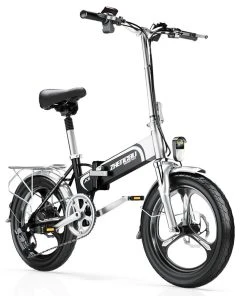 ZHENGBU 20" X6 400W Motor Shimano 7-Speed 48V 10.4Ah Battery Commuter Folding Electric Bike - Black