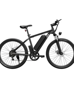 ADO A26+ Electric Moped Bike 26 Inch Mountain Bike 250W Hall Brushless Motor SHIMANO 7-Speed Derailleur 36V 12.5Ah Removable Battery 25km/h Max Speed Up To 35km Max Range IPX5 Aluminum Alloy Frame - Black