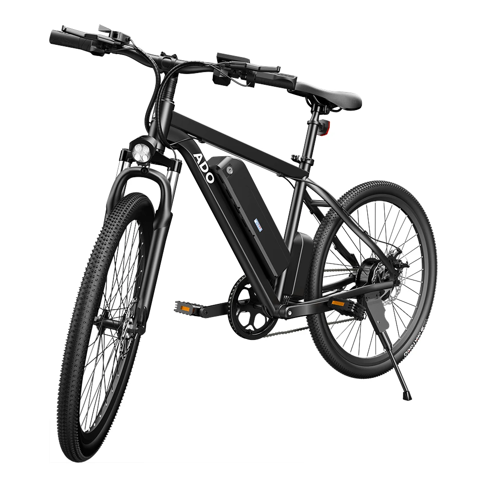 ADO A26+ Electric Moped Bike 26 Inch Mountain Bike 250W Hall Brushless Motor SHIMANO 7-Speed Derailleur 36V 12.5Ah Removable Battery 25km/h Max Speed Up To 35km Max Range IPX5 Aluminum Alloy Frame - Black - Image 4