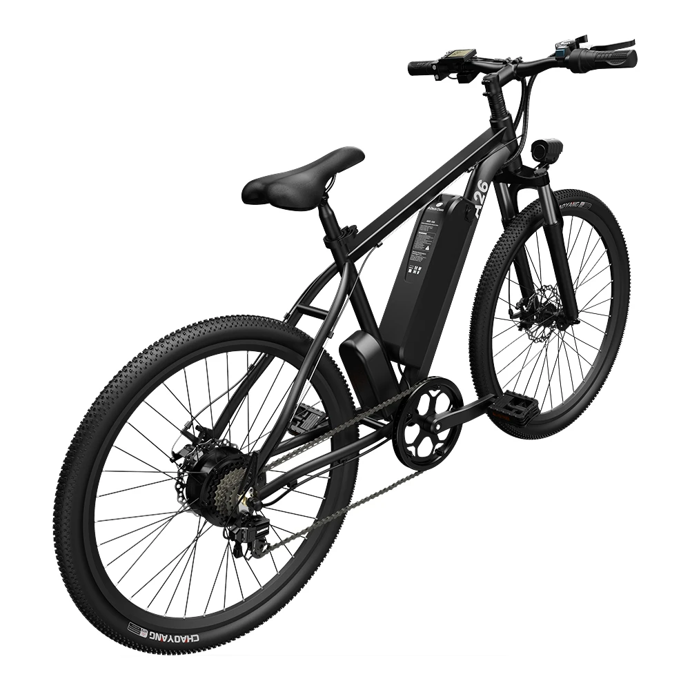 ADO A26 Electric Moped Bike 26 Inch Mountain Bike 500W Hall Brushless Motor SHIMANO 7-Speed Derailleur 36V 12.5Ah Removable Battery 35km/h Max Speed Up To 35km Max Range IPX5 Aluminum Alloy Frame - Black - Image 6