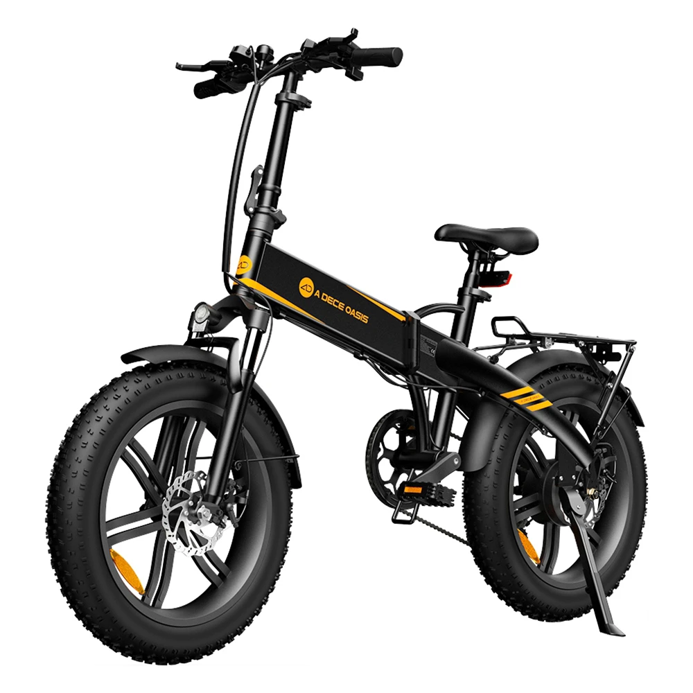 ADO A20F XE 250W Electric Bike Folding Frame 7-Speed Gears Removable 10.4 AH Lithium-Ion Battery E-bike - Black - Image 2