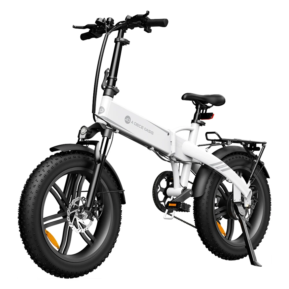 ADO A20F XE 250W Electric Bike Folding Frame 7-Speed Gears Removable 10.4 AH Lithium-Ion Battery E-bike - White - Image 4