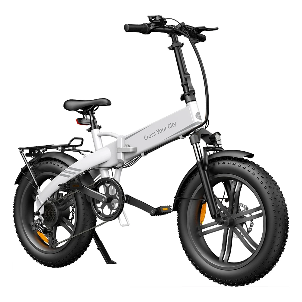 ADO A20F XE 250W Electric Bike Folding Frame 7-Speed Gears Removable 10.4 AH Lithium-Ion Battery E-bike - White - Image 2
