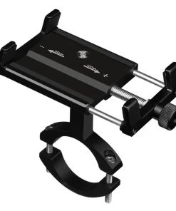 Aluminum Alloy Phone Holder For KUGOO S3 And KUGOO S3 Pro Folding Electric Scooter Bicycle - Black