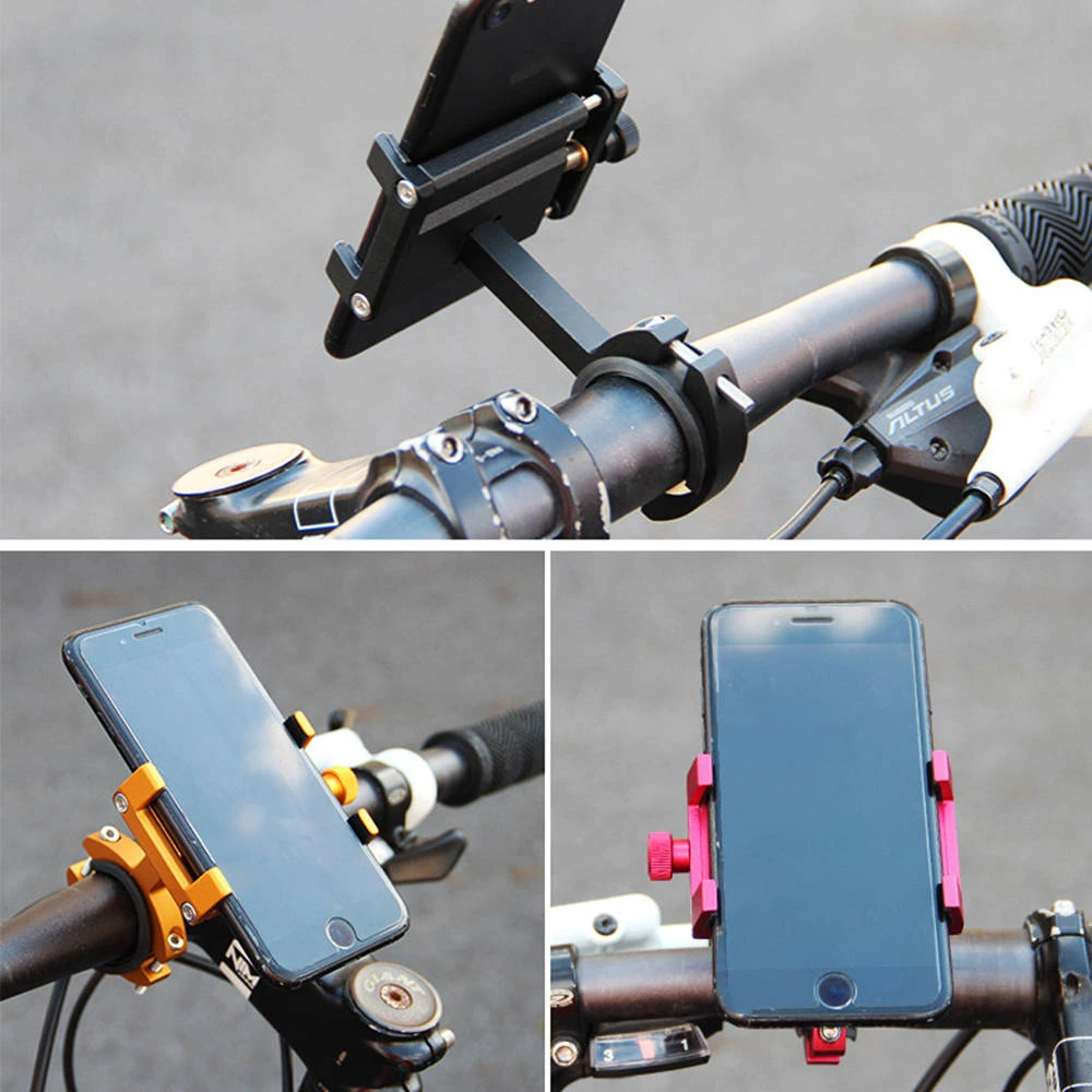 Aluminum Alloy Phone Holder For KUGOO S3 And KUGOO S3 Pro Folding Electric Scooter Bicycle - Black - Image 5