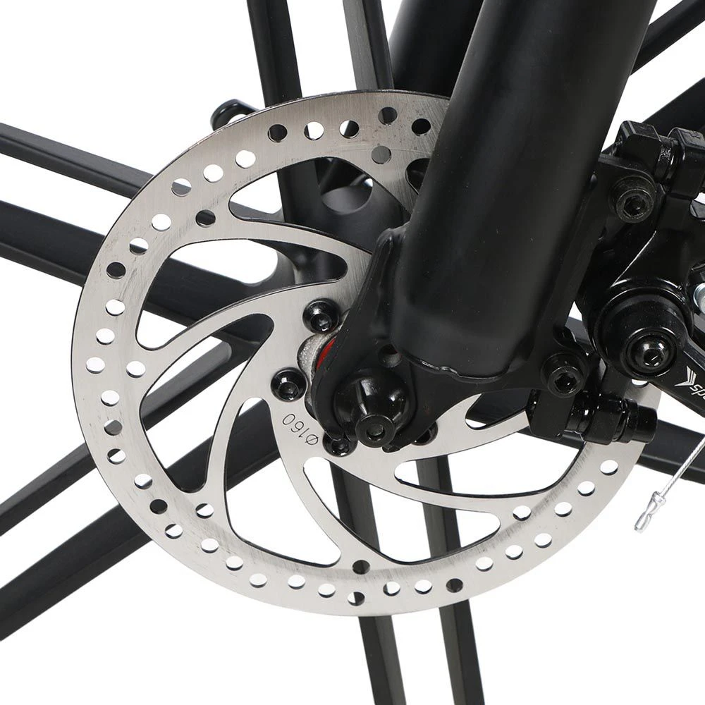 Samebike LO26-II Portable Folding Smart Electric Moped Bike 500W Motor Max 35km/h 26 Inch Tire - White - Image 5