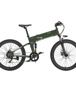 BEZIOR X500 Pro Folding Electric Bike Bicycle 48V 10.4Ah Battery 500W Motor 26 Inch Tire Aluminum Alloy Frame Shimano 7-speed Shift Max Speed 30km/h 100KM Power-assisted Mileage Range LCD Display IP54 Waterproof - Black Green