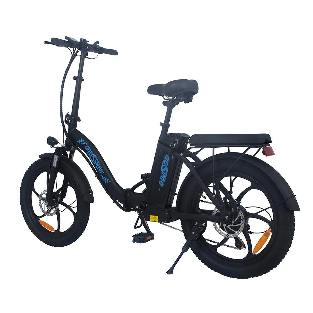 ONESPORT BK6 Electric Bike 48V 350W Motor 10Ah Battery Shimano 7 Speed Gear Front Suspension And Dual Disc Brakes - Black - Image 3