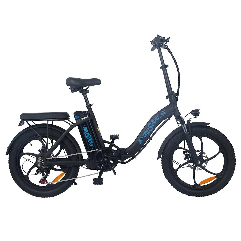 ONESPORT BK6 Electric Bike 48V 350W Motor 10Ah Battery Shimano 7 Speed Gear Front Suspension And Dual Disc Brakes - Black - Image 2