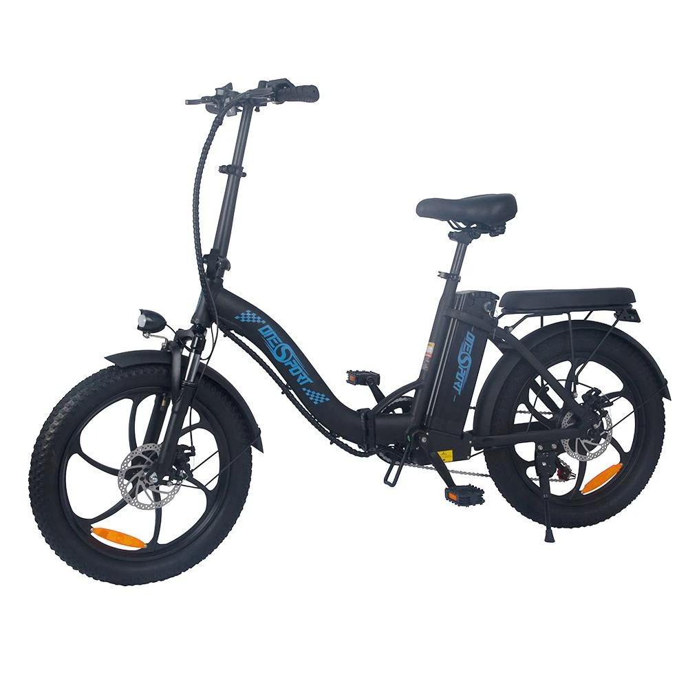 ONESPORT BK6 Electric Bike 48V 350W Motor 10Ah Battery Shimano 7 Speed Gear Front Suspension And Dual Disc Brakes - Black - Image 4