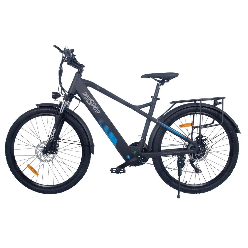 ONESPORT BK7 Electric Bike 48V 350W Motor 10Ah Battery Shimano 21 Speed Gear Front Suspension And Dual Disc Brakes - Black - Image 2