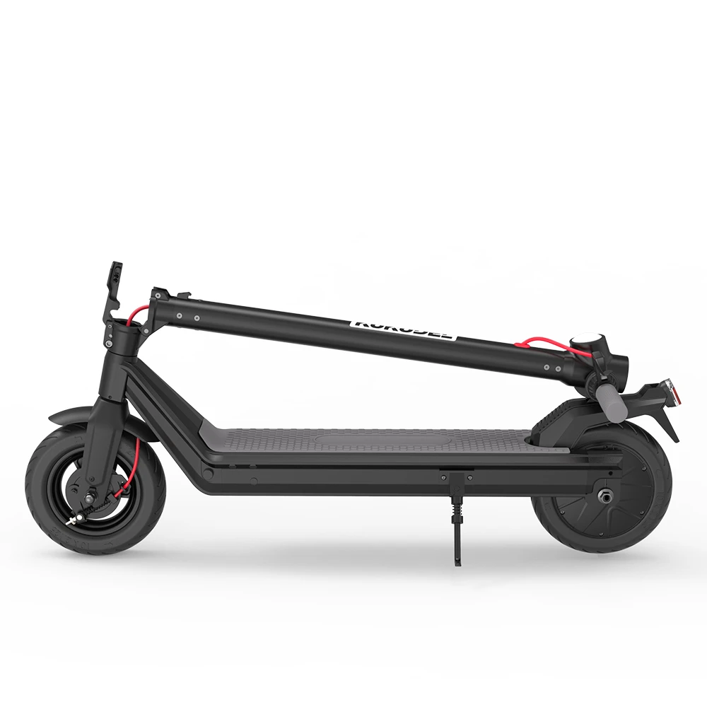 Kukudel 105 Folding Electric Scooter 10" Tire 500W Motor 36V 12.5Ah Battery Max Speed 25km/h LCD Display 32-39km Long Range Aluminium Alloy Body - Black - Image 4