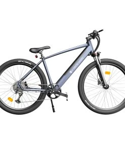 ADO D30C 36V 10.4Ah 250W 27.5in Electric Power Assist Bicycle 25km/h Max Speed 90km Mileage 9 Speed City Electric Bike Grey