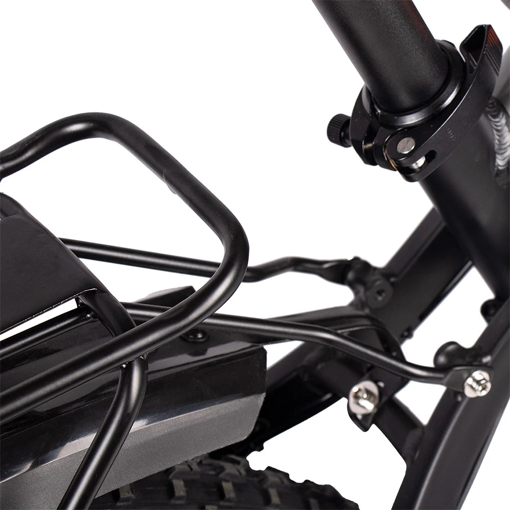 CYSUM M900 Fat Tire Electric Bike 26*4.0 Inch Chaoyang Fat Tire 48V 1000W Brushless Gear Motor 40Km/h Max Speed 17Ah Removable Battery For 50-70 Range - Black - Image 6