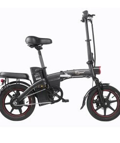 DYU A5 Standard Folding Moped Electric Bike 14inch 25km/h Speed 40km Mileage Range Removable 7.5Ah Battery 350W Double Brake System Max Load 150kg - Black