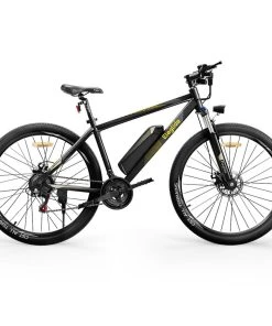 ELEGLIDE M1 PLUS Electric Mountain Bike Upgraded Version 27.5 Inch 250W Brushless Motor SHIMANO 21 Speeds Shifter 36V 12.5Ah Battery 25km/h Speed IPX4 Waterproof Electric-Assist Up To 100km Max Range Aluminum Alloy Frame Dual Disk Brake - Black