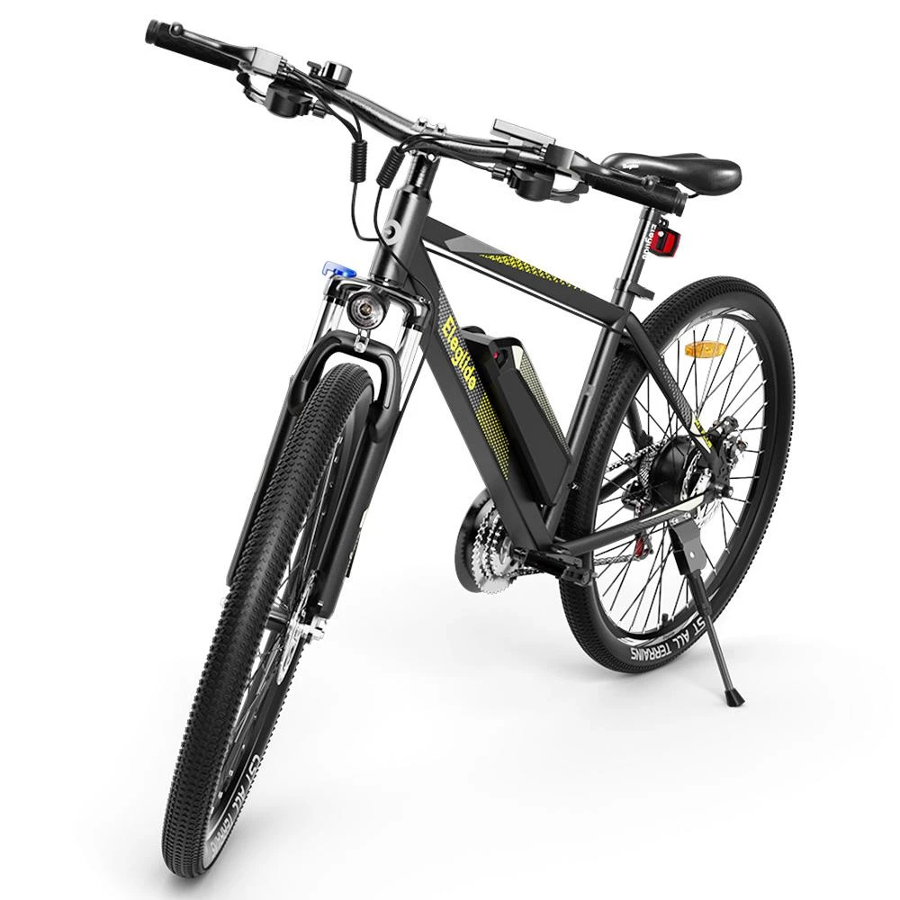 ELEGLIDE M1 PLUS Electric Mountain Bike 27.5 Inch Tires 250W Brushless Motor 36V 12.5Ah Battery 25Km/h Speed SHIMANO 21 Speeds Shifter IPX4 Waterproof Electric-Assist Up To 100KM Max Range Aluminum Alloy Frame Dual Disk Brake Upgraded Version - Black - Image 4