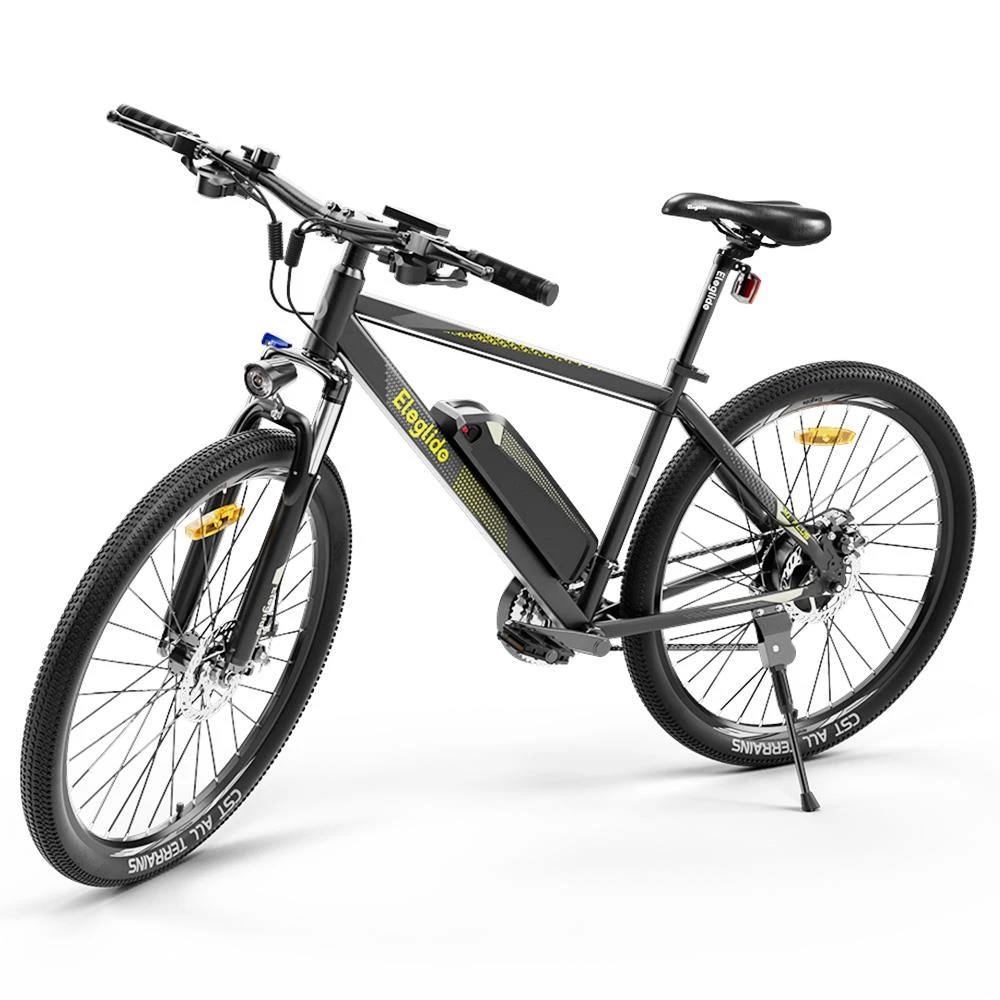 2PCS ELEGLIDE M1 PLUS Electric Mountain Bike 27.5 Inch 250W Brushless Motor SHIMANO 21 Speeds Shifter 36V 12.5Ah Battery 25Km/h Speed IPX4 Waterproof Electric-Assist Up To 100km Max Range Aluminum Alloy Frame Dual Disk Brake - Black - Image 2