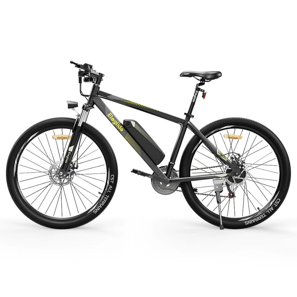 2PCS ELEGLIDE M1 PLUS Electric Mountain Bike 27.5 Inch 250W Brushless Motor SHIMANO 21 Speeds Shifter 36V 12.5Ah Battery 25Km/h Speed IPX4 Waterproof Electric-Assist Up To 100km Max Range Aluminum Alloy Frame Dual Disk Brake - Black - Image 4