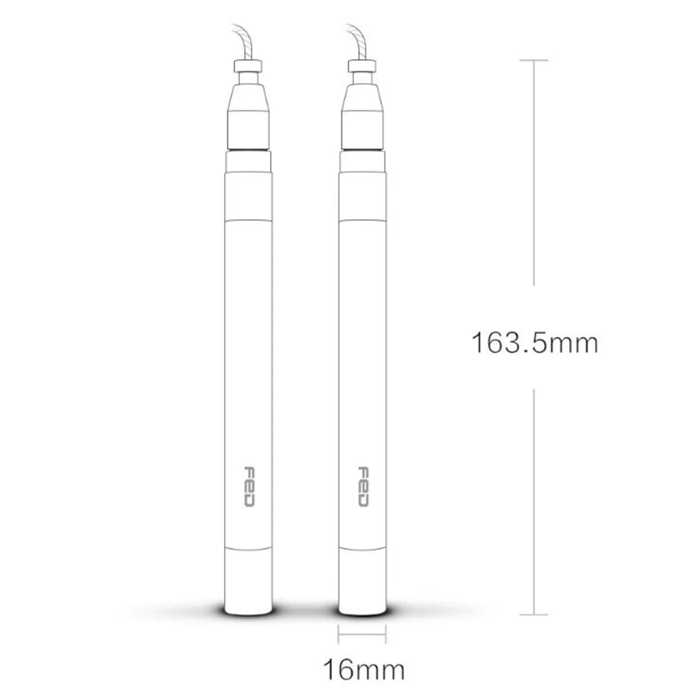 FED Double Bearing Steel Wire Rope Skipping Adjustable Speed Self-locking Design - Black - Image 4