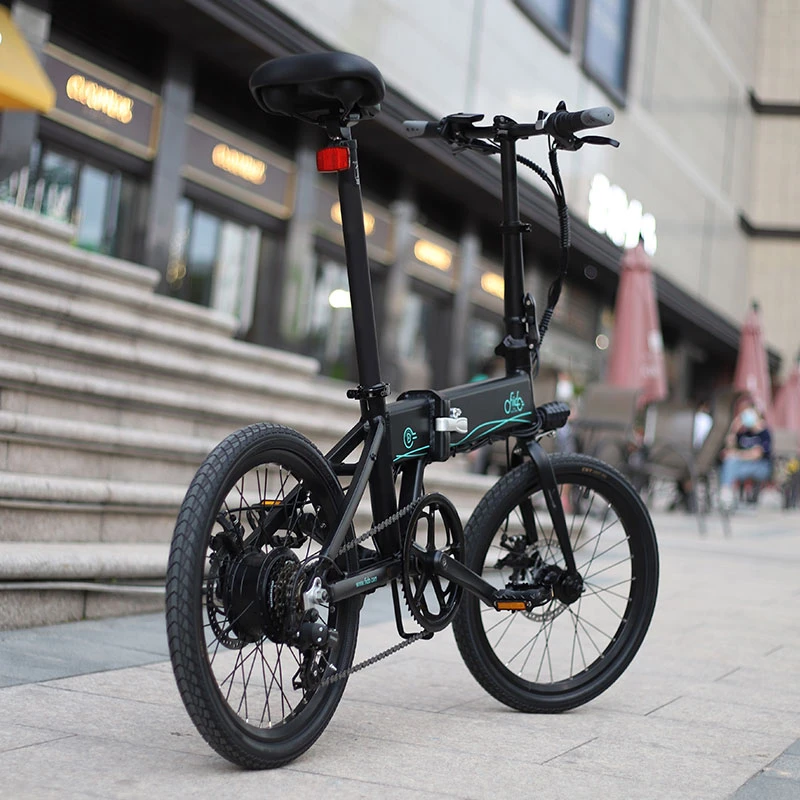 FIIDO D4S Folding Moped Electric Bike Shimano 6-speed Gear Shifting City Bike Commuter Bike 20-inch Tires 250W Motor Max 25km/h 10.4Ah Battery Up To 80KM Mileage Range - Black - Image 4