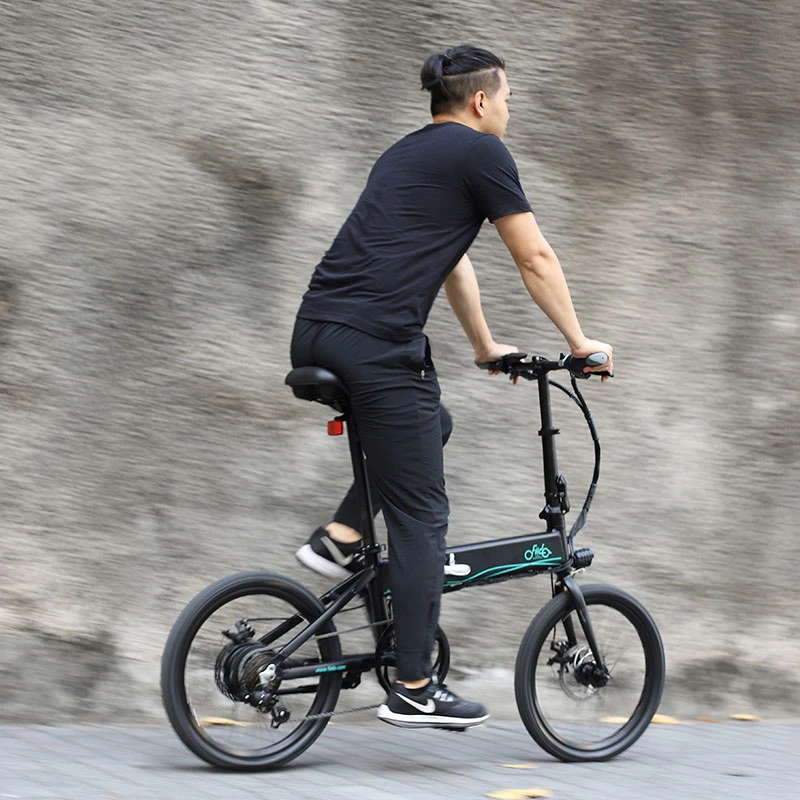 FIIDO D4S Folding Moped Electric Bike Shimano 6-speed Gear Shifting City Bike Commuter Bike 20-inch Tires 250W Motor Max 25km/h 10.4Ah Battery Up To 80KM Mileage Range - Black - Image 5