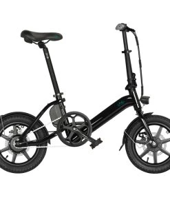 FIIDO D3 Pro Folding Electric Moped Bike 14 Inch City Bicycle Commuter Bike Max 25km/h Three Riding Modes 7.5Ah Lithium Battery Aluminium Alloy Body - Black