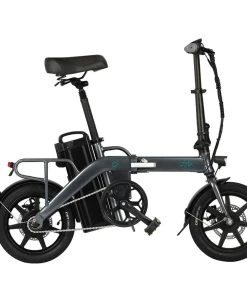 FIIDO L3 Folding Electric Moped Bike City Bike Commuter Bike 48V 350W 23.2Ah Lithium Battery 14 Inch Max 25km/h 130Km Max Mileage Long Distance - Grey