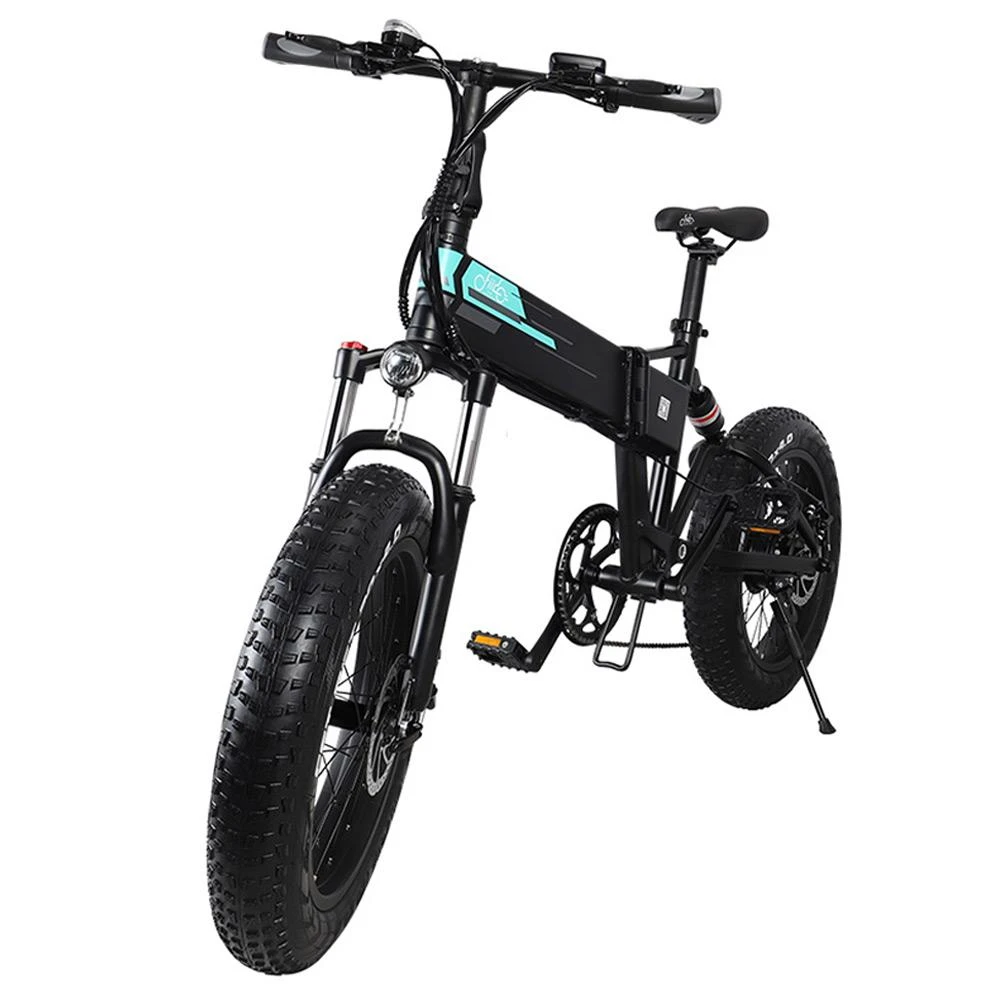 FIIDO M1 Pro Folding Electric Mountain Bike 20" Wheels 4 Inch Fat Wide Tires 500W Motor Shimano 7 Speed Derailleur 12.8Ah Lithium Battery Max Speed 40km/h Three Riding Modes Dual Disc Brake LCD Display 130KM Mileage Range - Black - Image 2