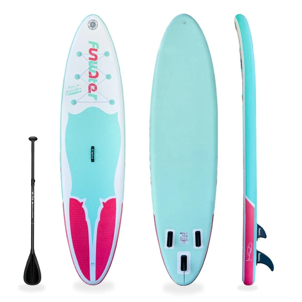 FunWater SUPFW11G MANTA RAY Inflatable Stand Up Paddle Board 11'' Long 31' Wide 6' Thick - Image 2