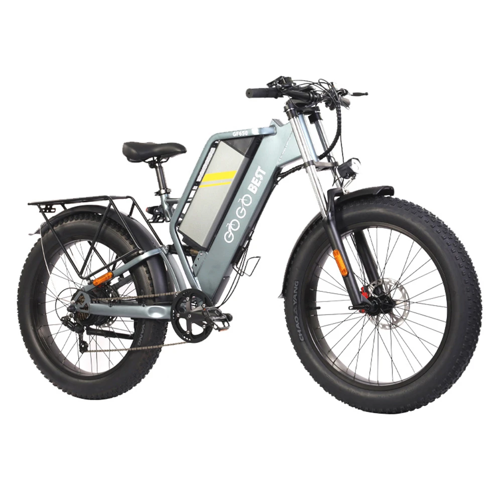 GOGOBEST GF650 Electric Bicycle 26*4.0 Inch Fat Tires 1000W Motor 45Km/h Top Speed 48V 20Ah Battery 90-100KM Max Range Dual Hydraulic Disc Brakes Shimano 7-Speed Transmission - Image 3