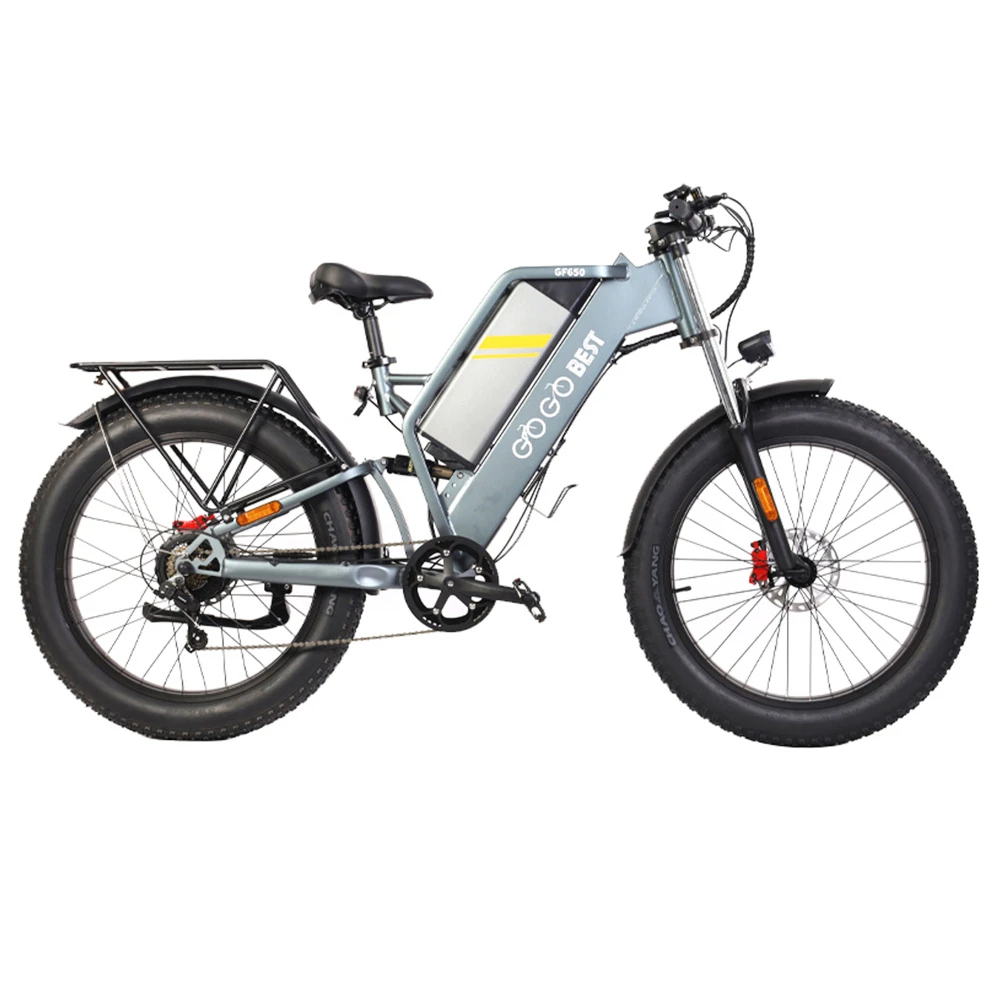 GOGOBEST GF650 Electric Bicycle 26*4.0 Inch Fat Tires 1000W Motor 45Km/h Top Speed 48V 20Ah Battery 90-100KM Max Range Dual Hydraulic Disc Brakes Shimano 7-Speed Transmission - Image 2