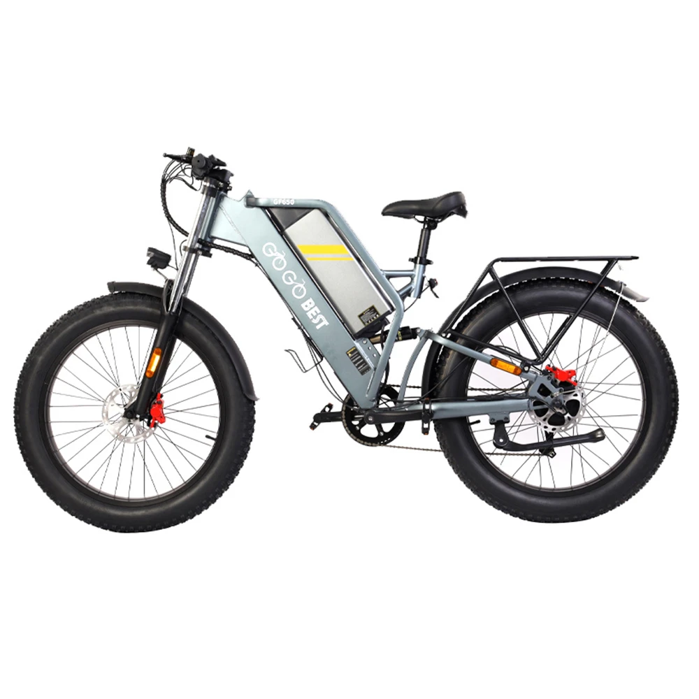 GOGOBEST GF650 Electric Bicycle 26*4.0 Inch Fat Tires 1000W Motor 45Km/h Top Speed 48V 20Ah Battery 90-100KM Max Range Dual Hydraulic Disc Brakes Shimano 7-Speed Transmission - Image 5
