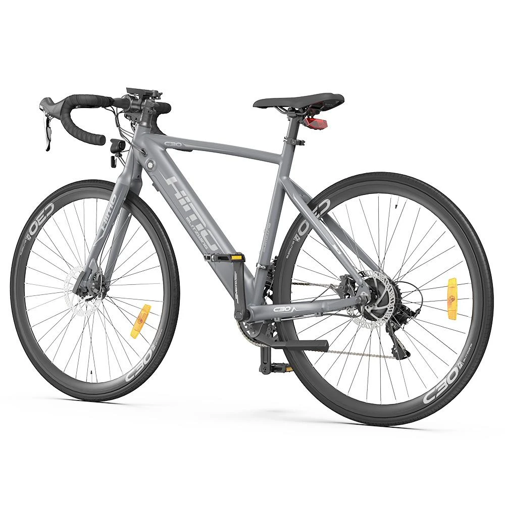 HIMO C30S MAX Electric Bicycle 26 Inch 250W Motor Max Speed 25Km/h 36V 10AH Battery Shimano 18 Speed IPX7 Waterproof Max Range 75KM Max Load 100KG Road Racing Eletric Bike - Grey - Image 4
