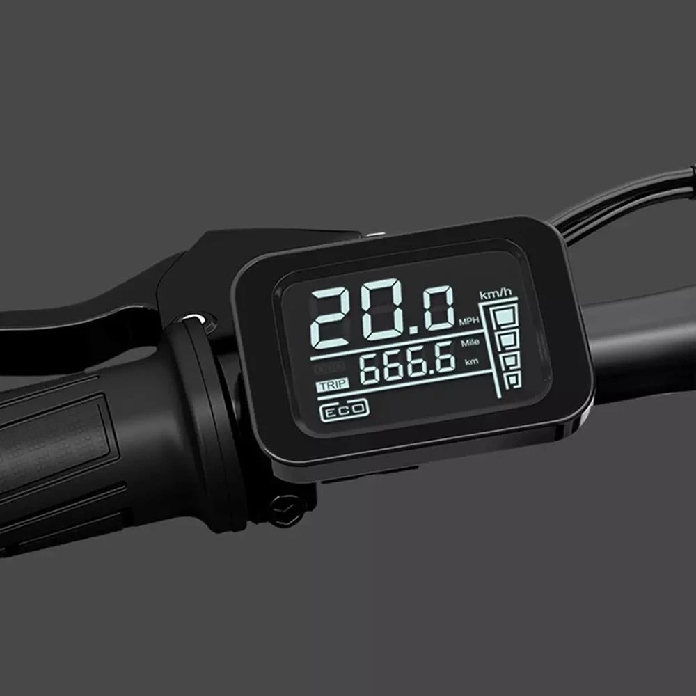 HIMO Z16 Folding Electric Bicycle 16 Inch 250W Motor Up To 80km Range Max Speed 25km/h 10Ah Removable Battery IPX7 Waterproof Smart Display Dual Disc Brake Global Version - Gray - Image 3