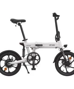 HIMO Z16 Folding Electric Bicycle 16 Inch 250W Motor Up To 80km Range Max Speed 25km/h 10Ah Removable Battery IPX7 Waterproof Smart Display Dual Disc Brake Global Version - White