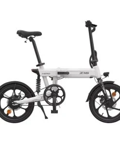 HIMO Z16 MAX Folding Electric Bicycle 16 Inch 250W Hall Brushless DC Motor Dual Disc Brake Up To 80km Range Max Speed 25km/h 10Ah Battery IPX7 Waterproof Smart Display - White