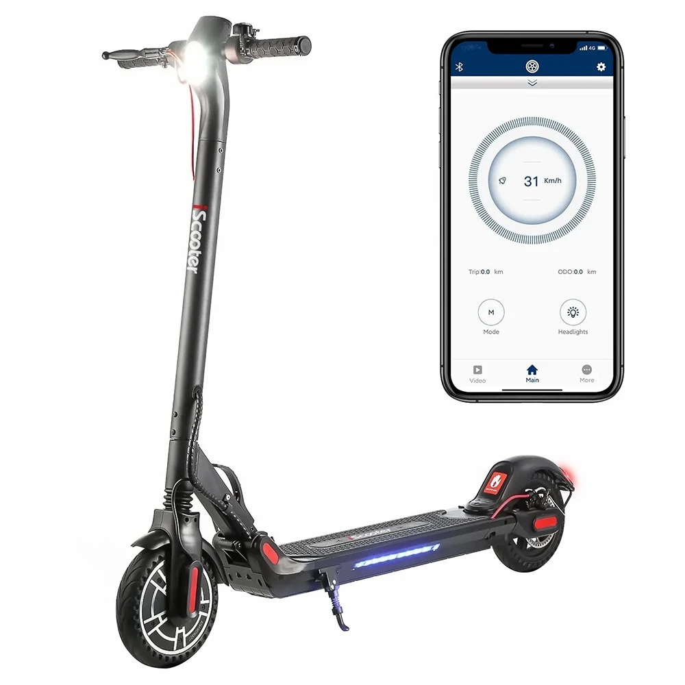 IScooter M5pro Electric Scooter 8.5'' Honeycomb Tire 350W Motor 7.8Ah Battery For 35km Range Front And Rear Shock Absorbers