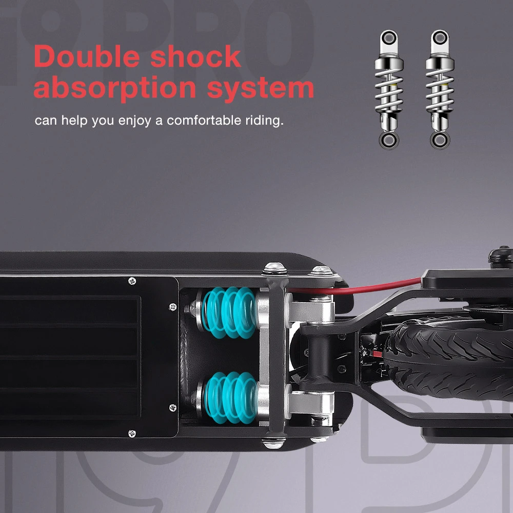 IScooter I9 Pro Folding Electric Scooter 8.5 Inch Honeycomb Tire 350W Motor 7.5Ah Battery 30km/h Max Speed Black - Image 5