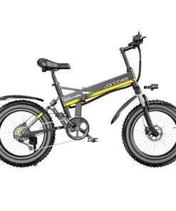 JANOBIKE H20 Electric Bicycle 48V 1000W Motor 9.6Ah Battery 20*4 Inch Tire Snow, Mountain, City Bike - Black