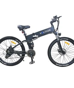 KAISDA K1-V Electric Bike 26 Inch Foldable Mountain Bike 250W Motor 25Km/h Max Speed 36V 10.4Ah Battery 70KM Max Range 120KG Max Load - Black