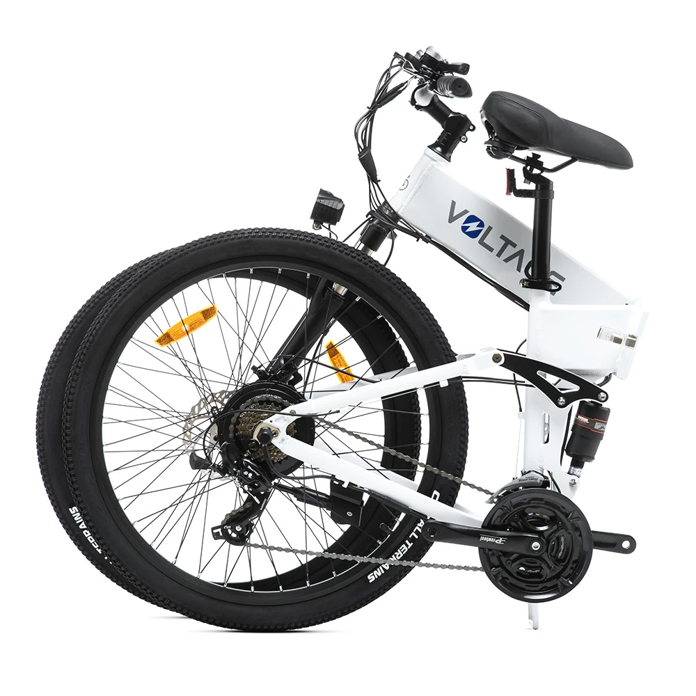 KAISDA K1-V Electric Bike 26 Inch Foldable Mountain Bike 250W Motor 25Km/h Max Speed 36V 10.4Ah Battery 70KM Max Range 120KG Max Load - White - Image 5