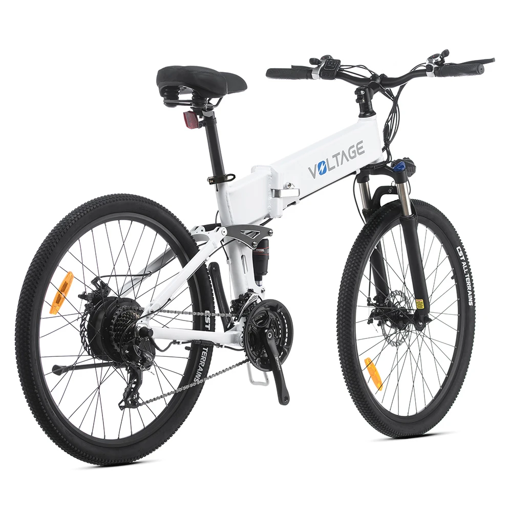 KAISDA K1-V Electric Bike 26 Inch Foldable Mountain Bike 250W Motor 25Km/h Max Speed 36V 10.4Ah Battery 70KM Max Range 120KG Max Load - White - Image 4