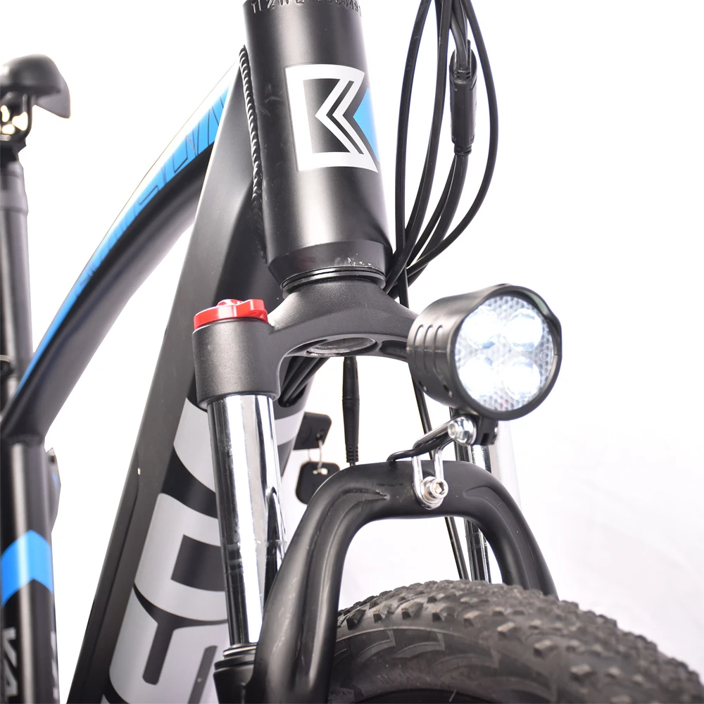 KAISDA K4 27.5 Inch Electric Moped Folding Bike 350W Motor SHIMANO 21-Speeds Derailleur LCD Display 10.4Ah Battery Max Speed 32km/h Aluminum Alloy Frame - Black - Image 4