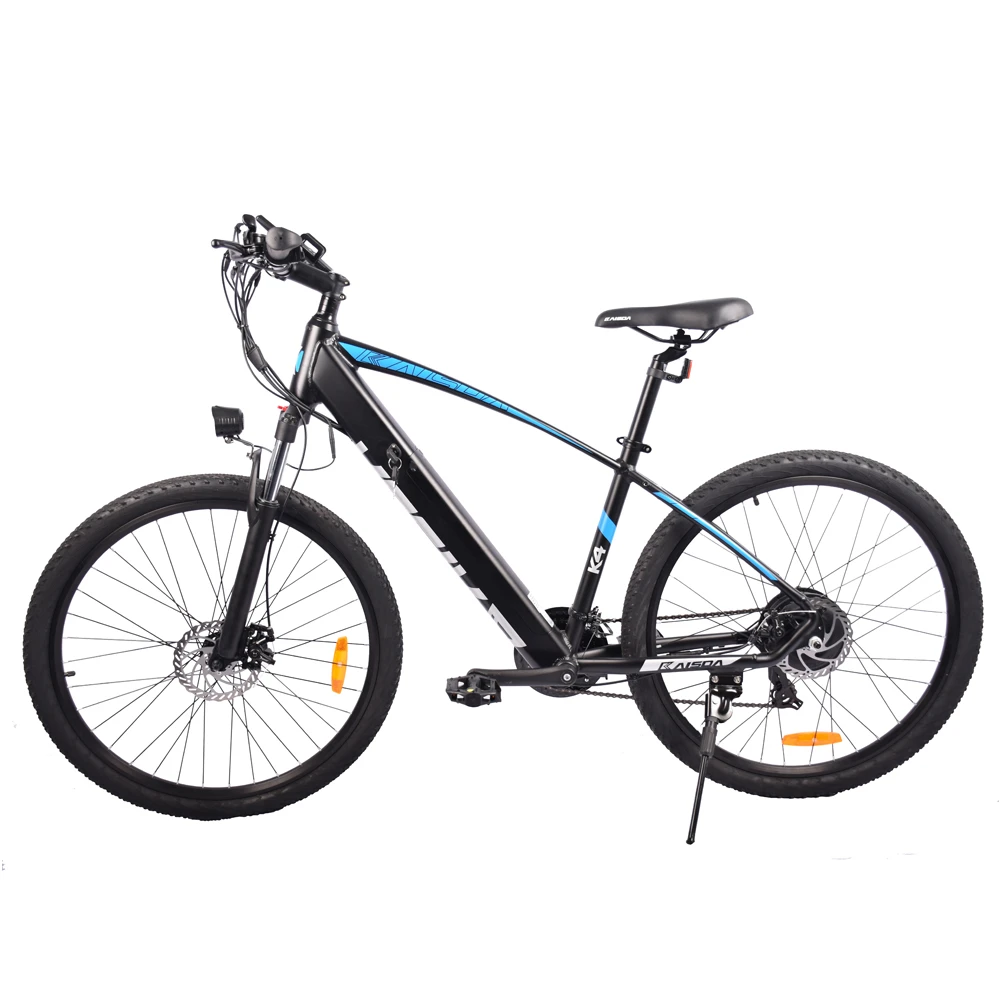 KAISDA K4 27.5 Inch Electric Moped Folding Bike 350W Motor SHIMANO 21-Speeds Derailleur LCD Display 10.4Ah Battery Max Speed 32km/h Aluminum Alloy Frame - Black - Image 3